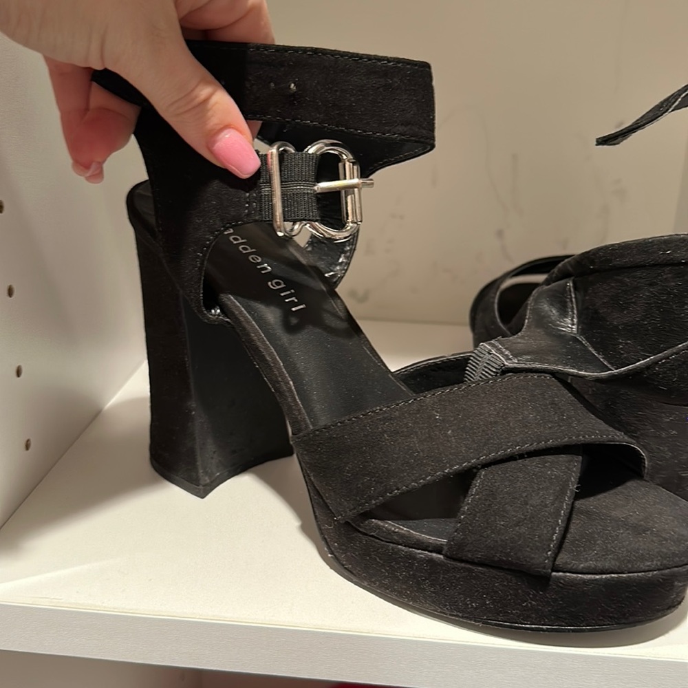 Madden Girl Black High Heel Sandals
